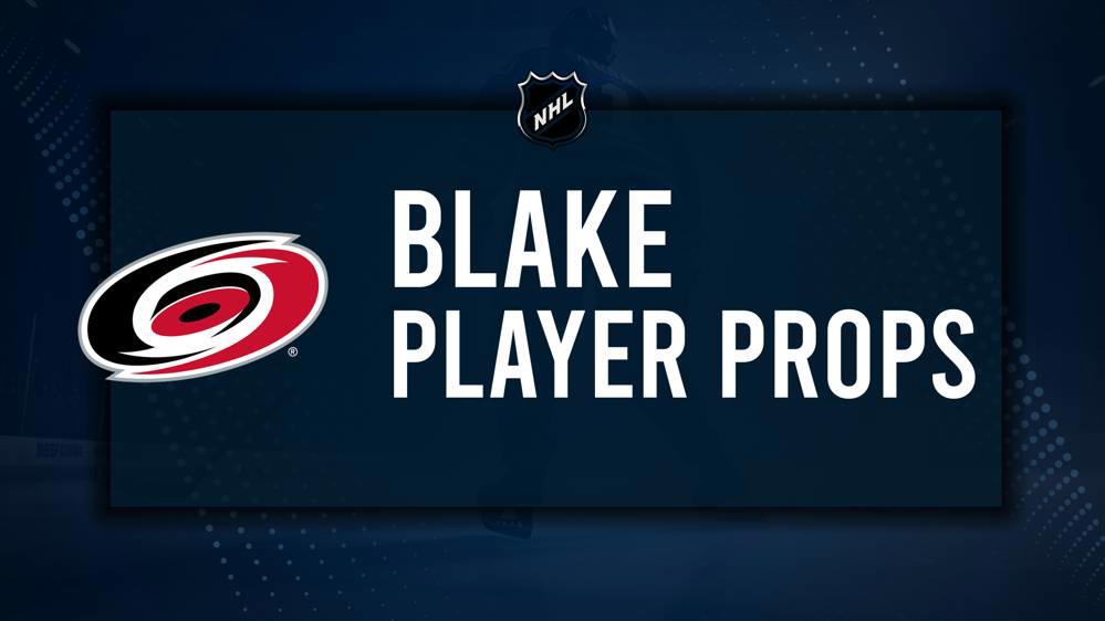 Jackson Blake Player Prop Bets for the Hurricanes vs. Hockey Club Game - February 8