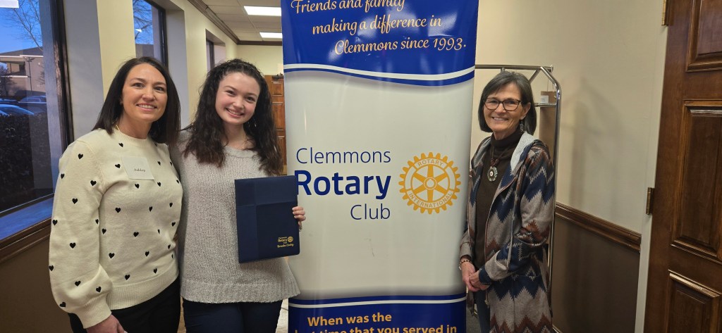 Cosby named Rotary Club’s student of the month